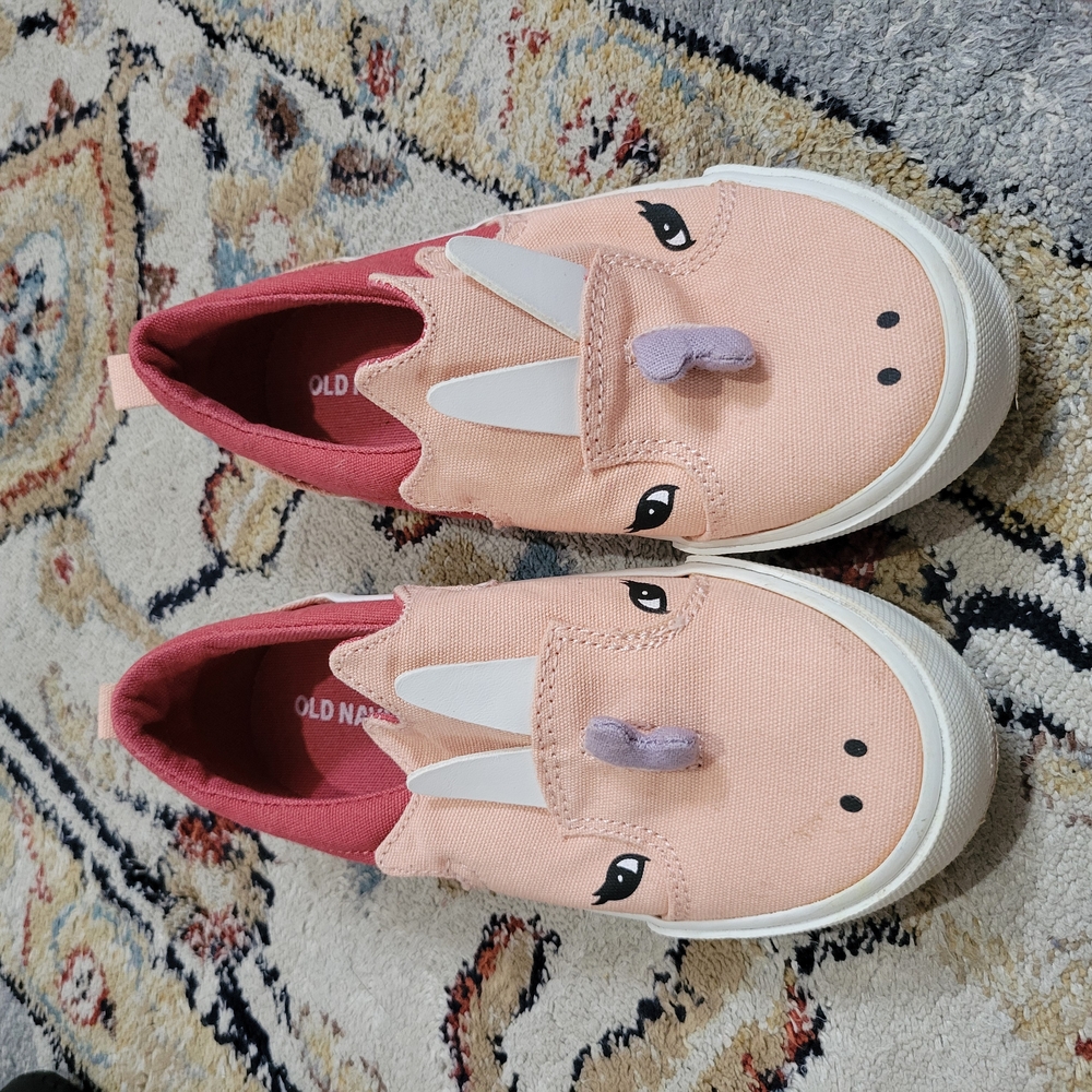Old Navy Kids Dino Slip-On Shoes - Pink